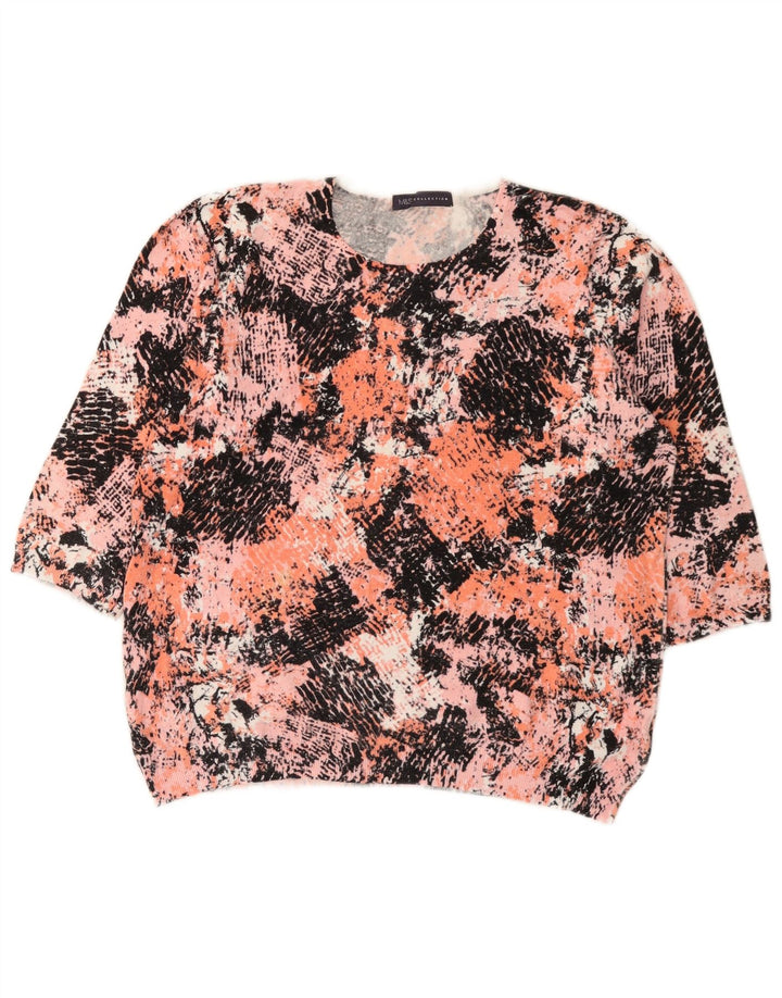 Marks & Spencer Γυναικείο Abstract Pattern πουλόβερ με λαιμόκοψη UK 16 Larg