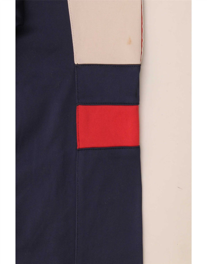 Ανδρική φόρμα γυμναστικής γραφικής Asics Top Jacket 2XL Navy Blue Colorblock Polyamide