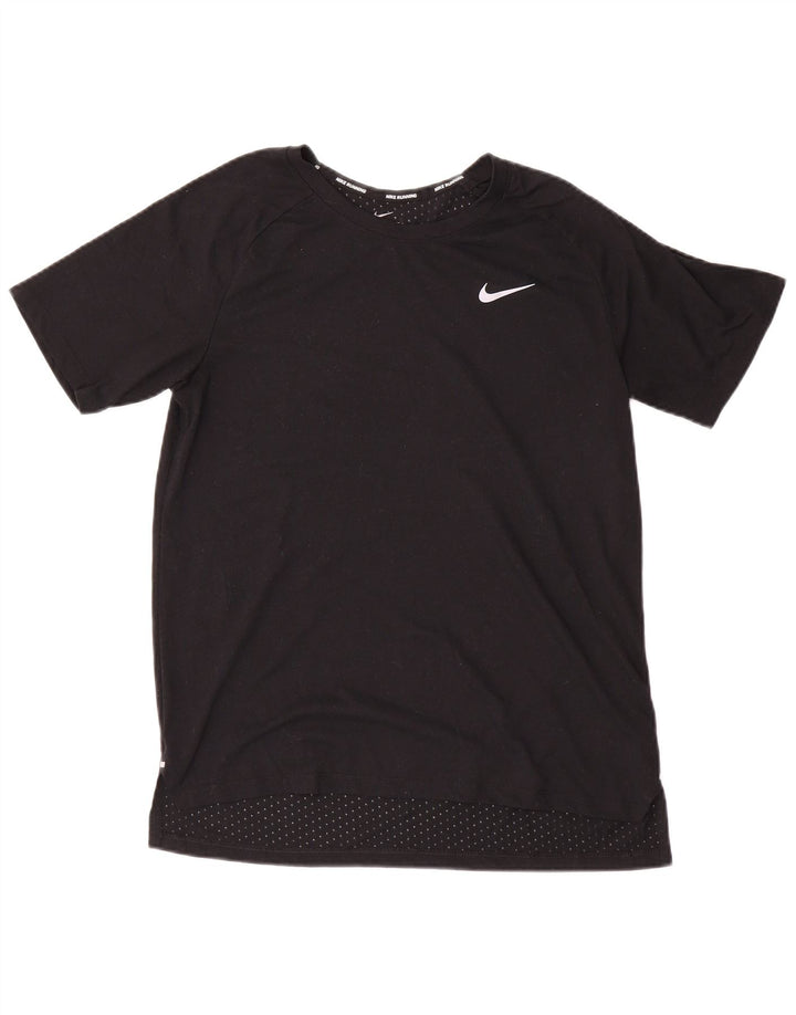 Ανδρικό T-Shirt Nike Dri Fit Top από μεσαίο μαύρο πολυεστέρα