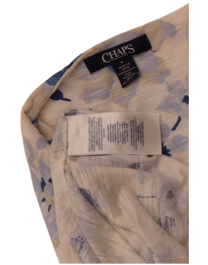 Chaps Γυναικείο Αμάνικο Maxi Φόρεμα UK 12 Μεσαίο πολύχρωμο φλοράλ βαμβακερό