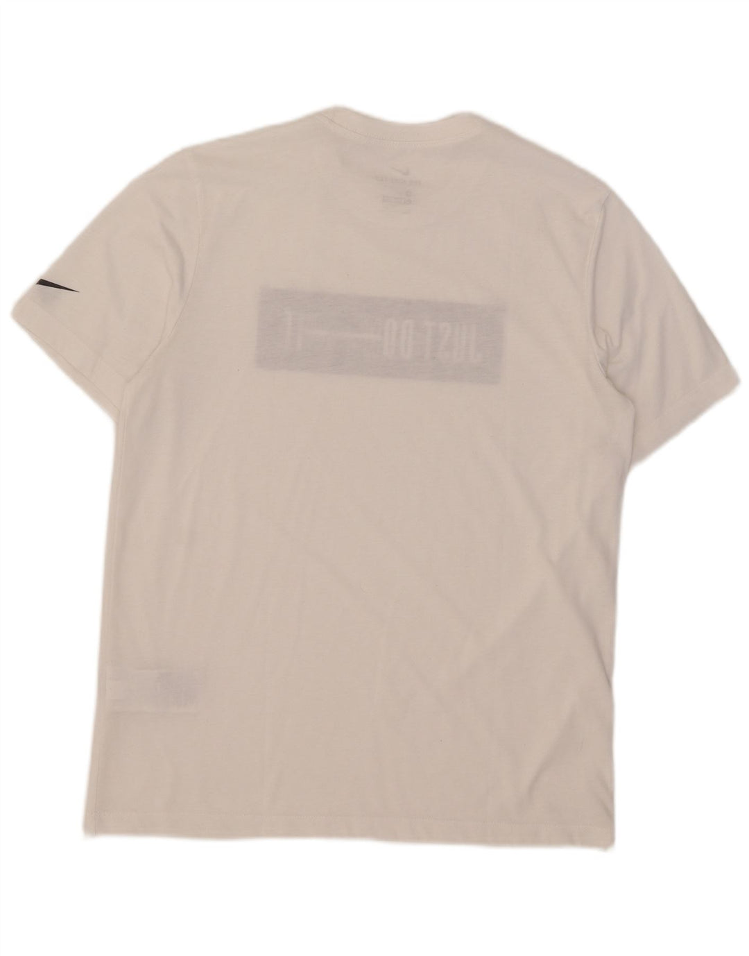 Μπλουζάκι Nike, ανδρικό Dri Fit, γραφικό μπλουζάκι, μεσαίο λευκό βαμβακερό