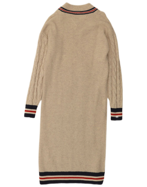 Γυναικείο μακρυμάνικο φόρεμα Tommy Hilfiger UK 10 Small White