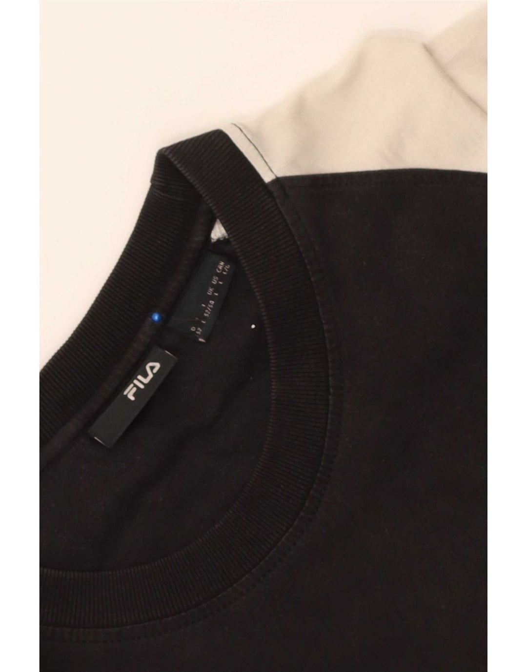 Ανδρικό γραφικό T-Shirt Fila Top Large Black Colourblock