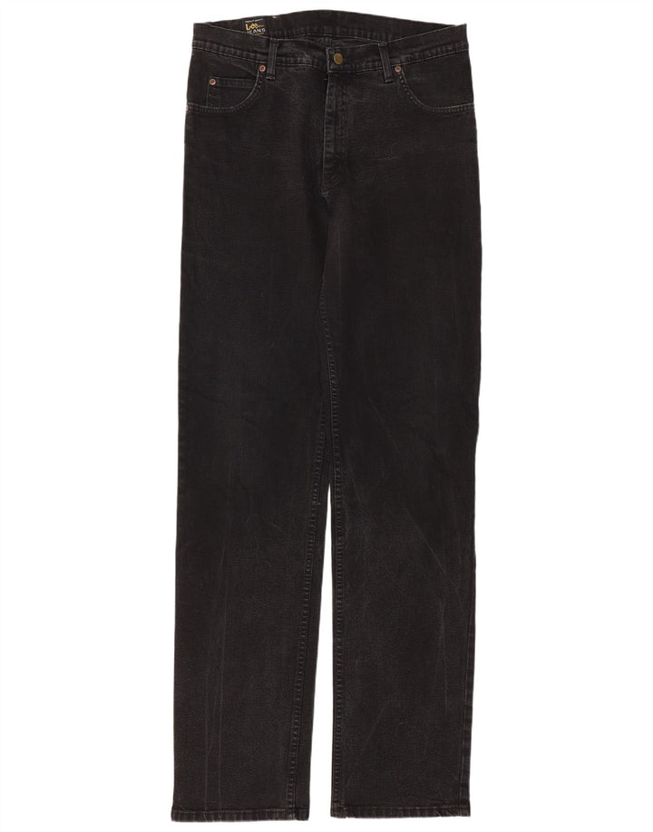 Lee Womens Brooklyn Straight Jeans W34 L36 Μαύρο βαμβακερό