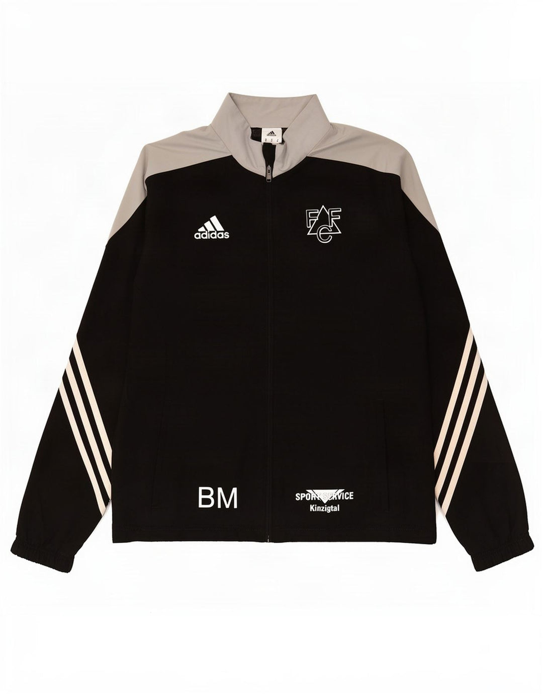 Ανδρική φόρμα γυμναστικής Adidas Top Jacket μεσαίου μαύρου χρώματος πολυεστέρας
