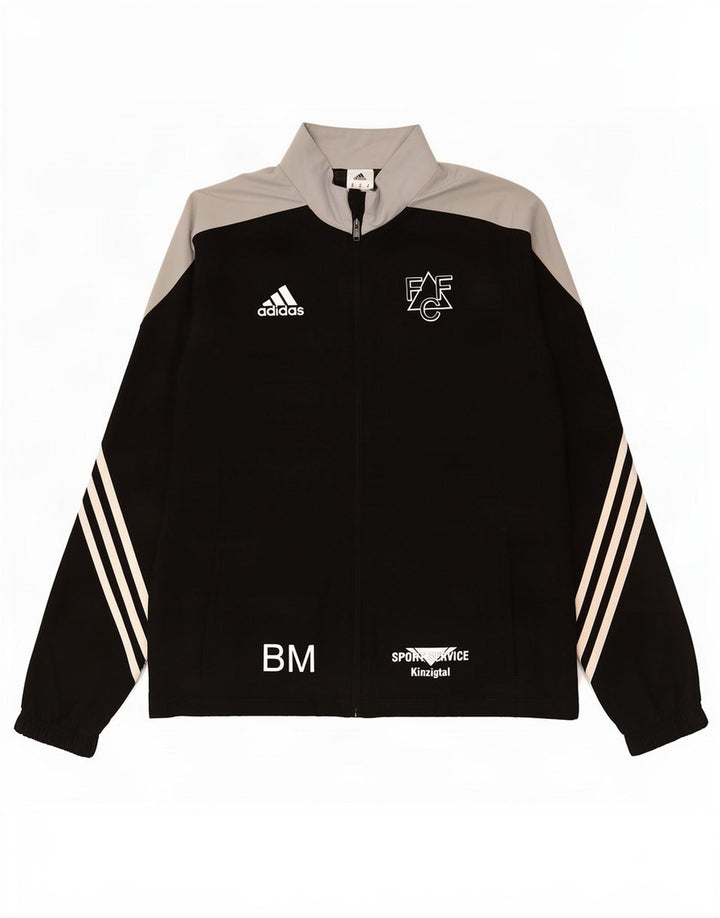 Ανδρική φόρμα γυμναστικής Adidas Top Jacket μεσαίου μαύρου χρώματος πολυεστέρας
