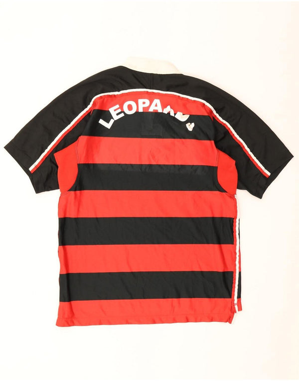 NIKE Mens Graphic T-Shirt Top Medium Red Striped