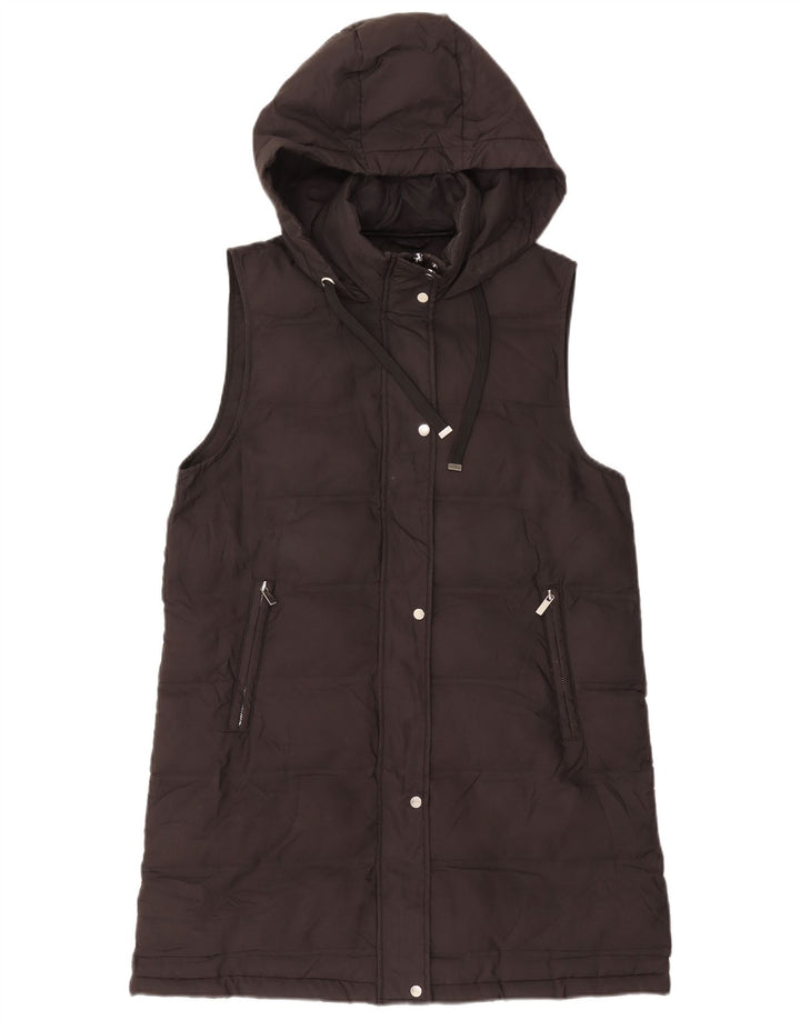 Zara Γυναικεία κουκούλα με επένδυση Gilet UK 14 Medium Black