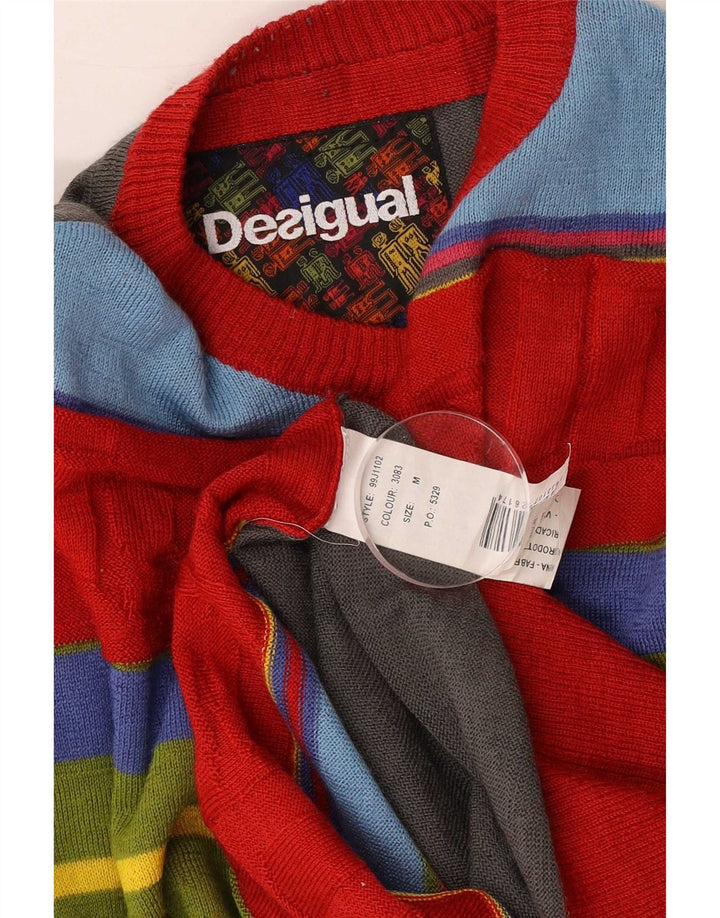 Ανδρικό πουλόβερ Desigual Graphic Crew Neck Jumper Medium πολύχρωμο ριγέ