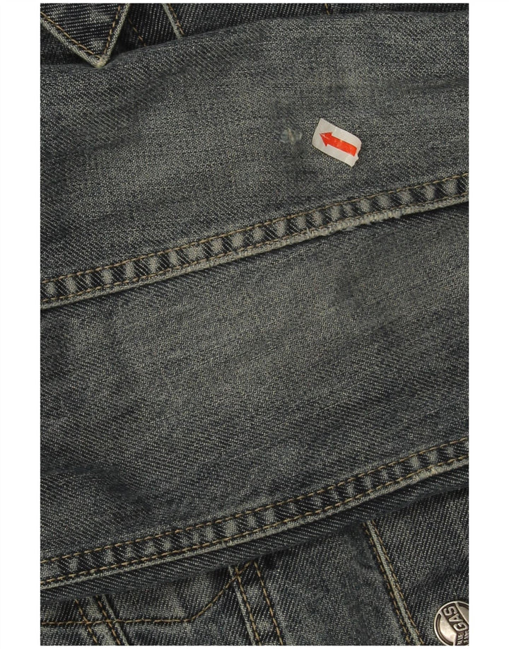 Γυναικείο τζιν μπουφάν Gas Crop UK 14 Medium Blue Cotton