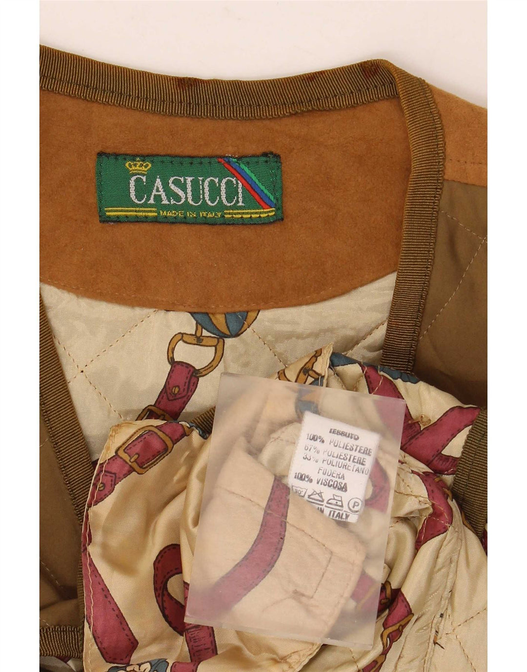 Casucci Ανδρικά Καπιτονέ Gilet UK 36 Μικρός Πολυεστέρας Χακί