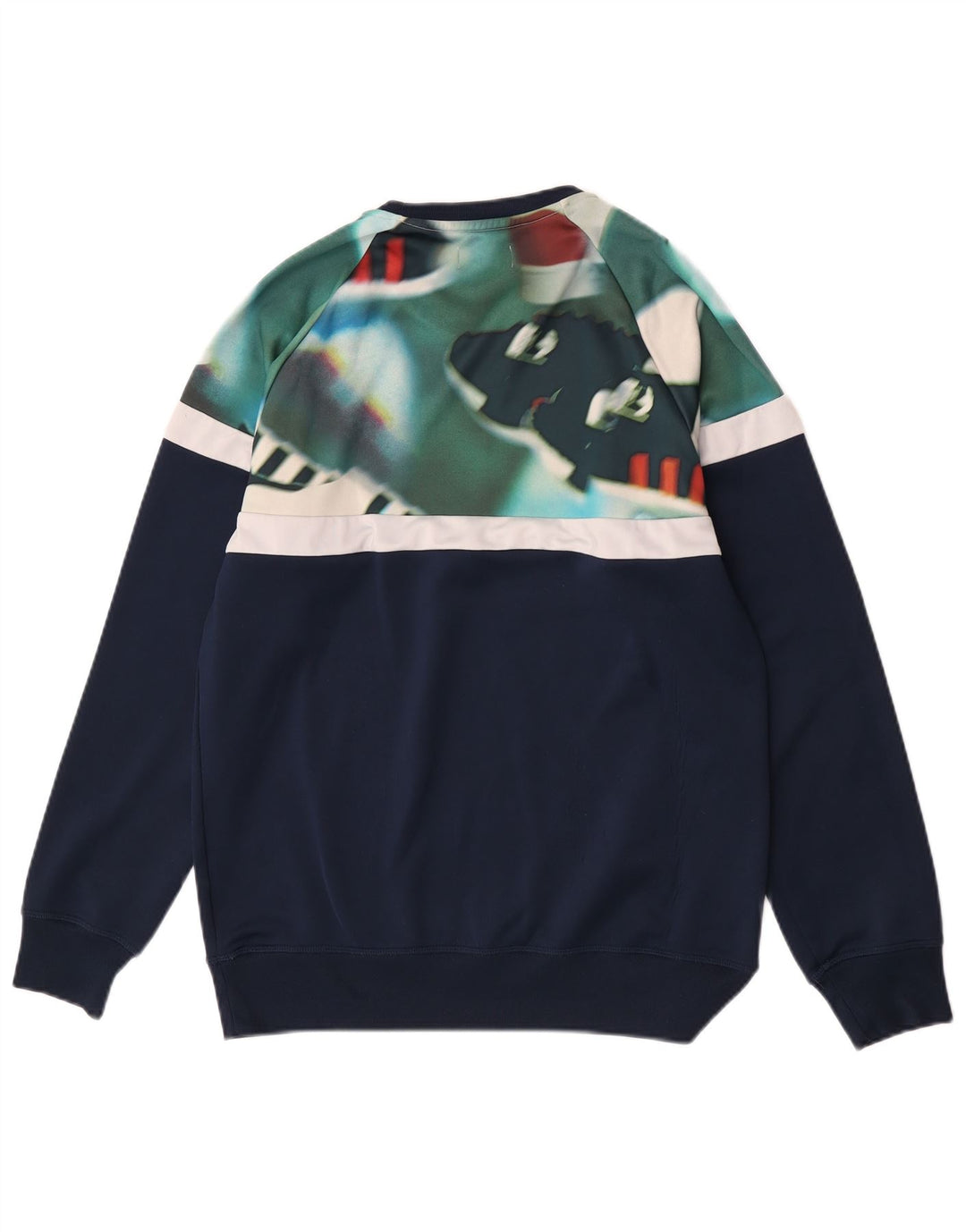 Ανδρικό φούτερ Adidas Jumper Medium Navy Blue Colourblock Polyester