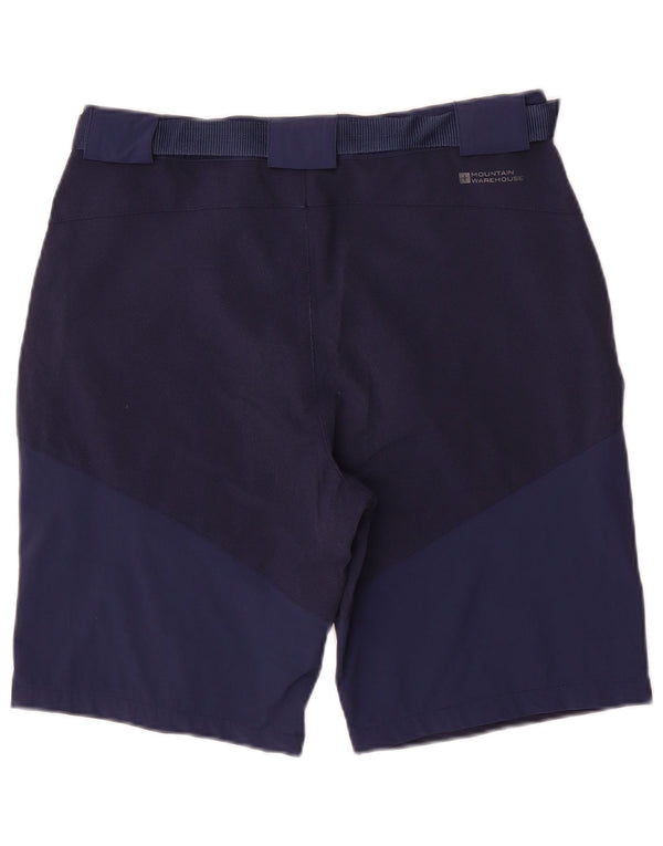 Mountain Warehouse Mens Cargo Shorts W34 Large Navy Blue Polyester