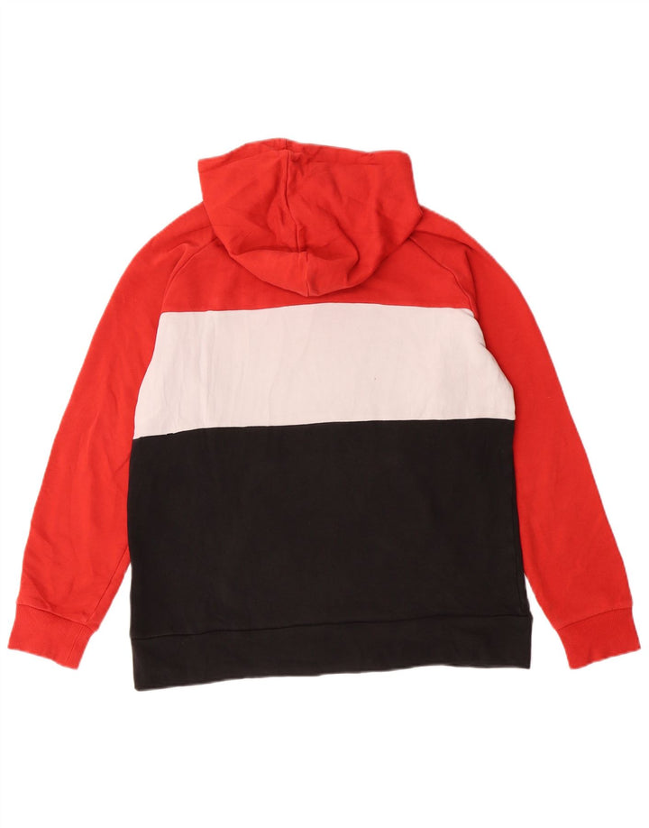 Puma Boys Graphic Hoodie Jumper 13-14 Years Red Colourblock