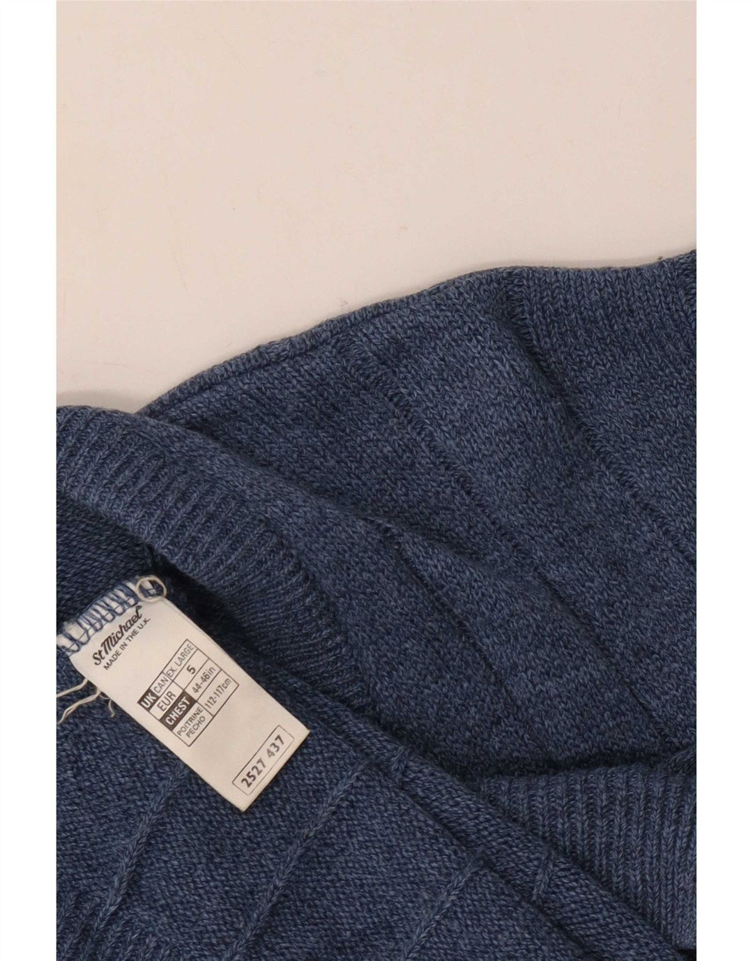 Marks & Spencer Ανδρικό πουλόβερ St. Michael Cardigan XL Navy Blue Acrylic