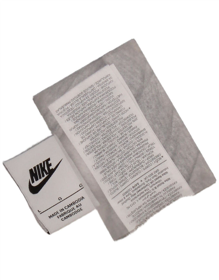 Ανδρικό γραφικό φούτερ Nike, μεγάλο γκρι βαμβακερό