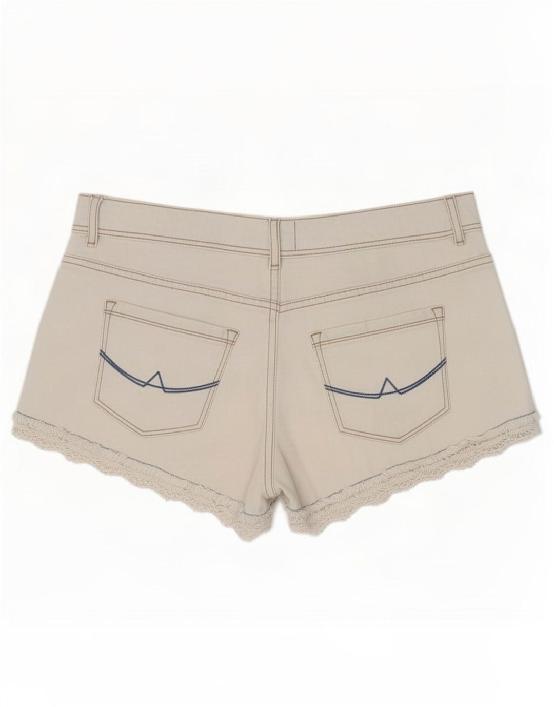 Superdry Γυναικείο τζιν σορτς μεσαίο W28 λευκό βαμβακερό