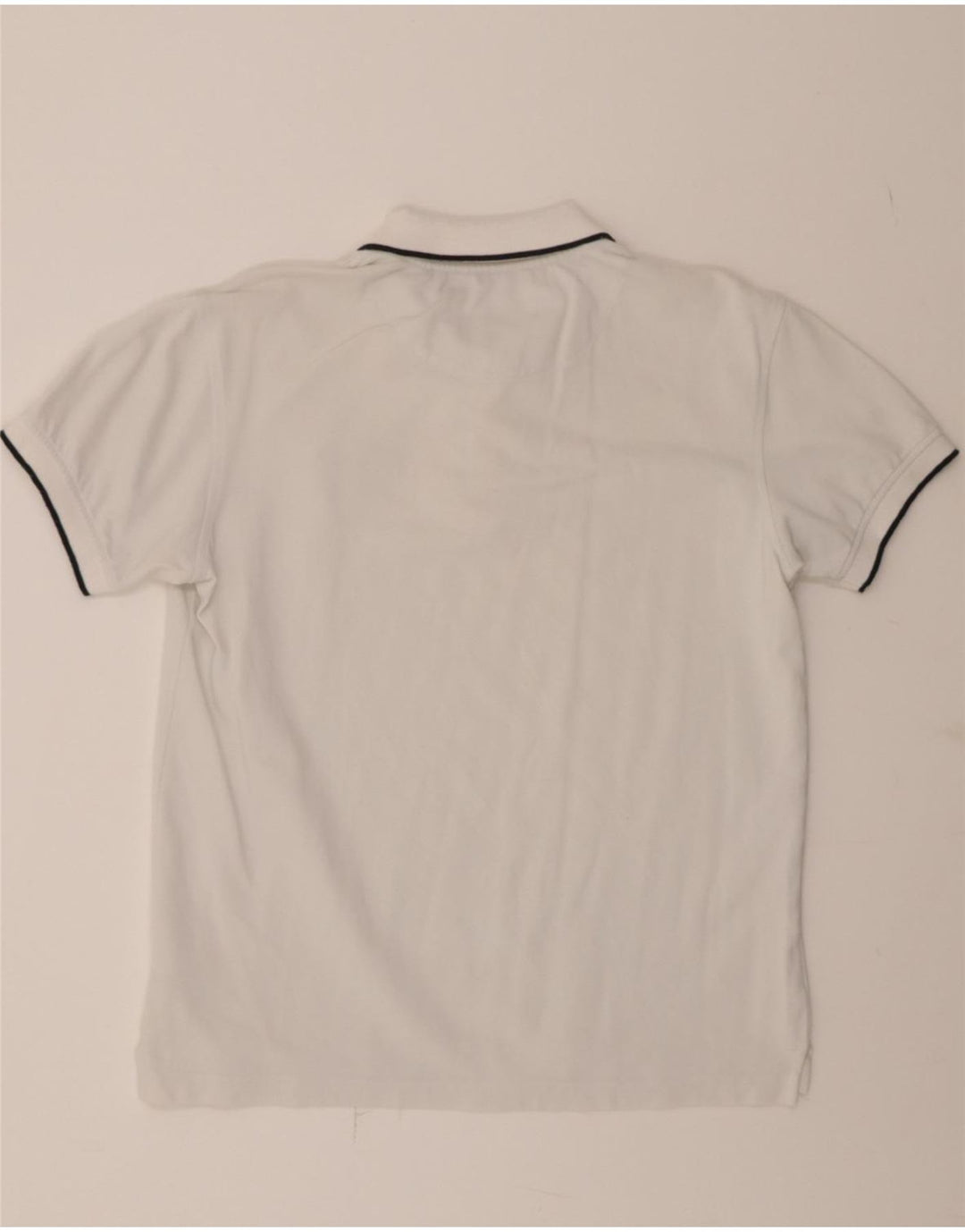 TRUSSARDI Mens Polo Shirt XL White Cotton Vintage Trussardi and Second-Hand Trussardi from Messina Hembry 