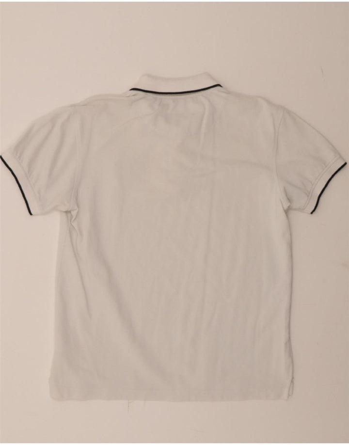 TRUSSARDI Mens Polo Shirt XL White Cotton Vintage Trussardi and Second-Hand Trussardi from Messina Hembry 