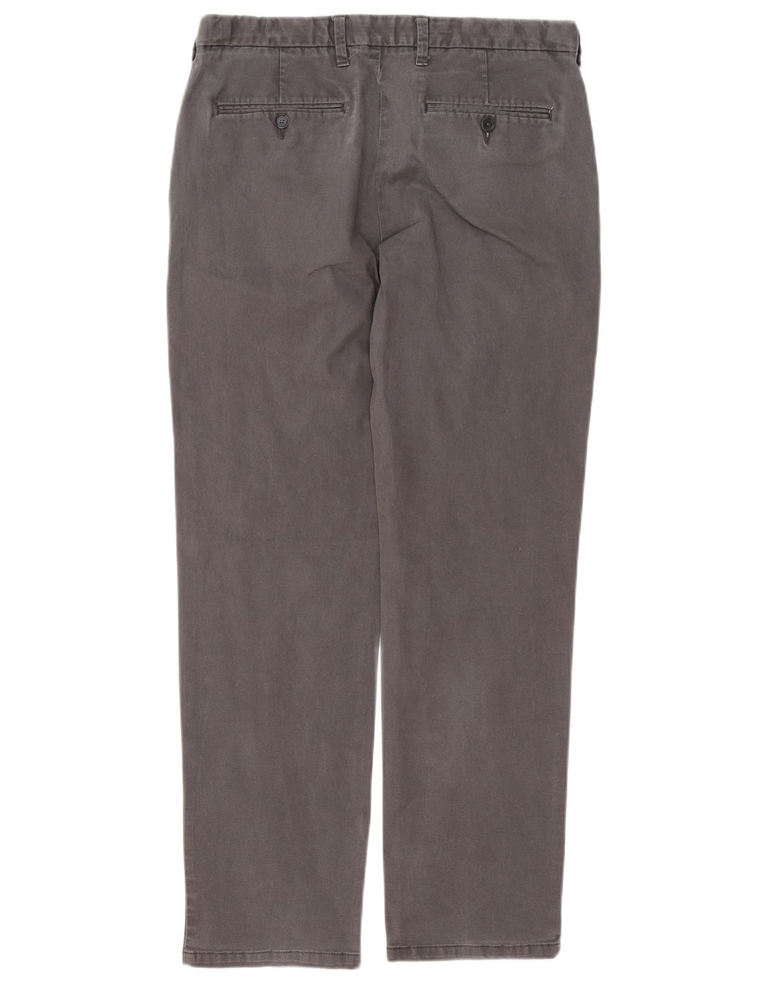 Marks & Spencer Ανδρικό παντελόνι Chino με κανονική εφαρμογή W34 L30 Γκρι βαμβακερό