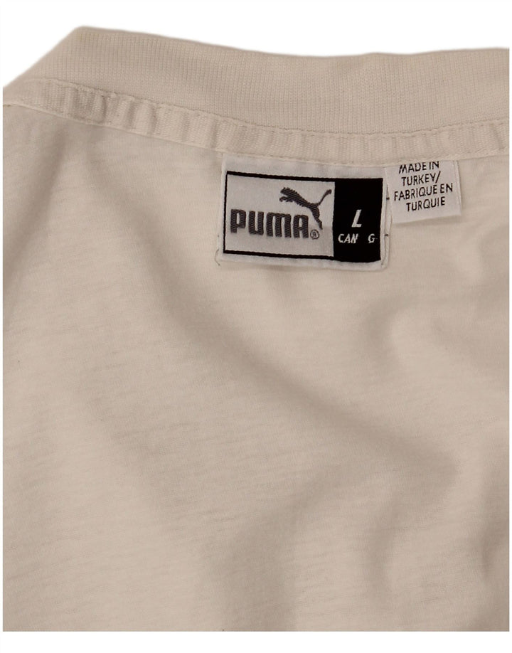 Ανδρικό γραφικό T-Shirt PUMA Top Large Λευκό