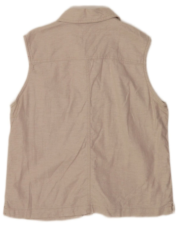 Faded Glory γυναικείο αμάνικο μπλούζα UK 16 Large Grey Len