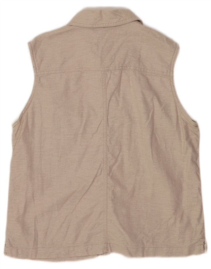 Faded Glory γυναικείο αμάνικο μπλούζα UK 16 Large Grey Len