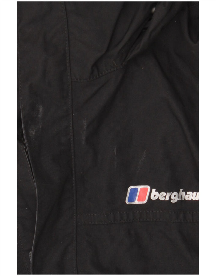 Ανδρικό μπουφάν βροχής με κουκούλα Berghaus UK 40 Large Black Polyamide