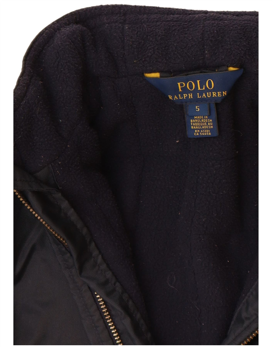 Polo Ralph Lauren Boys Windbreaker Jacket 4-5 Years Navy Blue Nylon