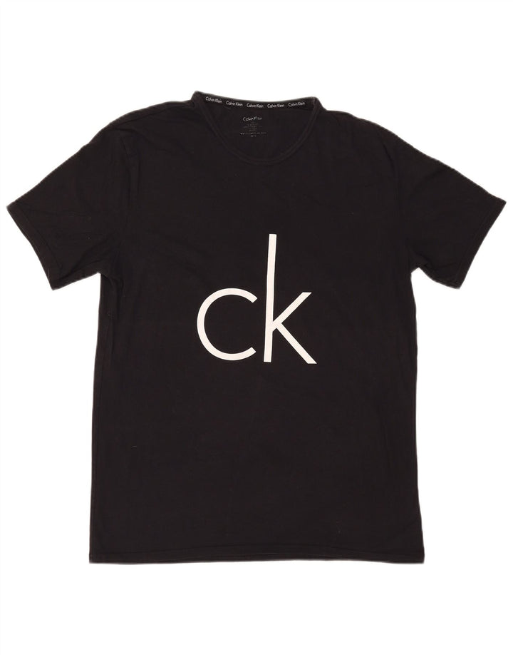 Γραφικό ανδρικό μπλουζάκι Calvin Klein Top Large Μαύρο
