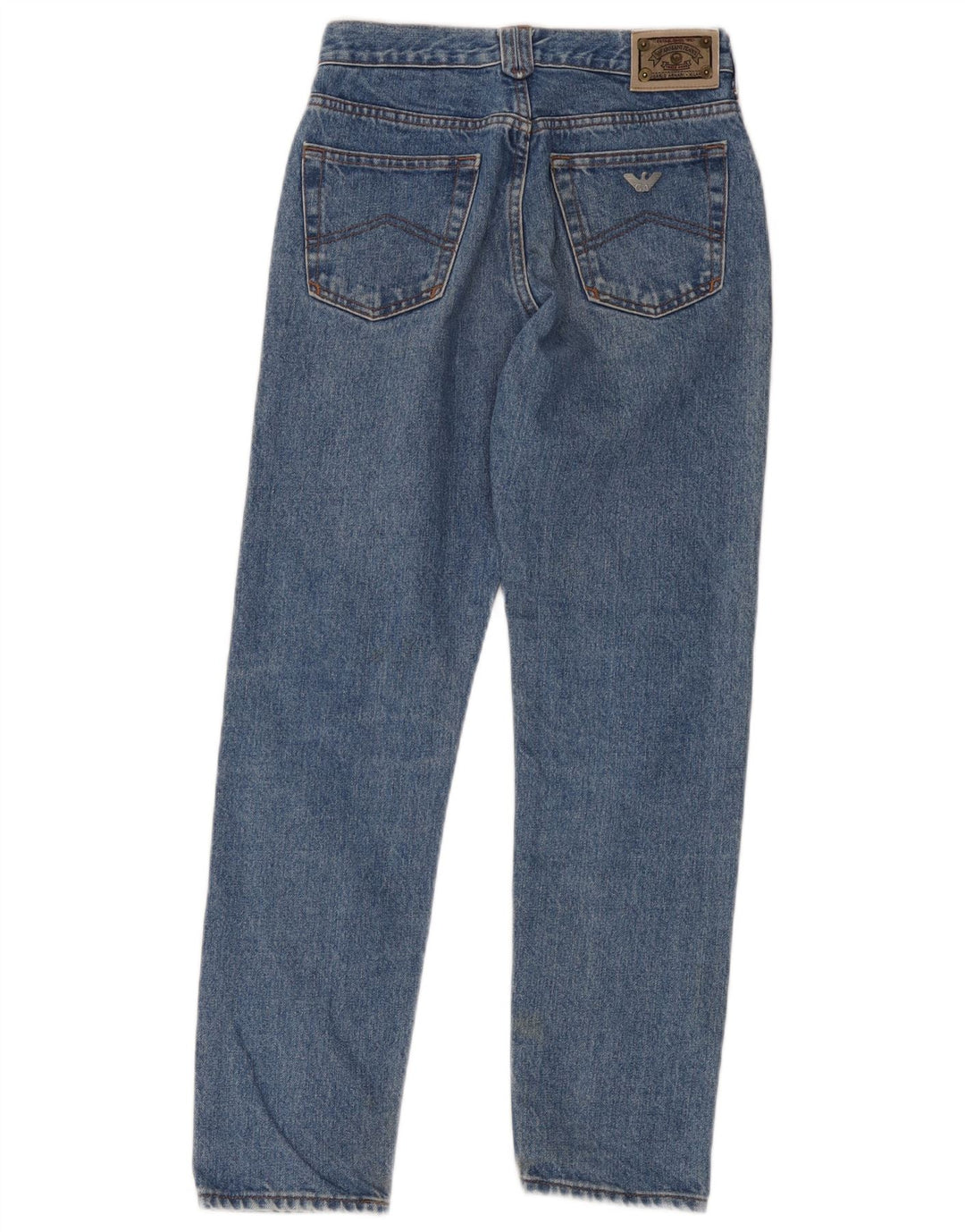 Armani Γυναικείο Crop Straight Jeans W28 L26 Blue Cotton
