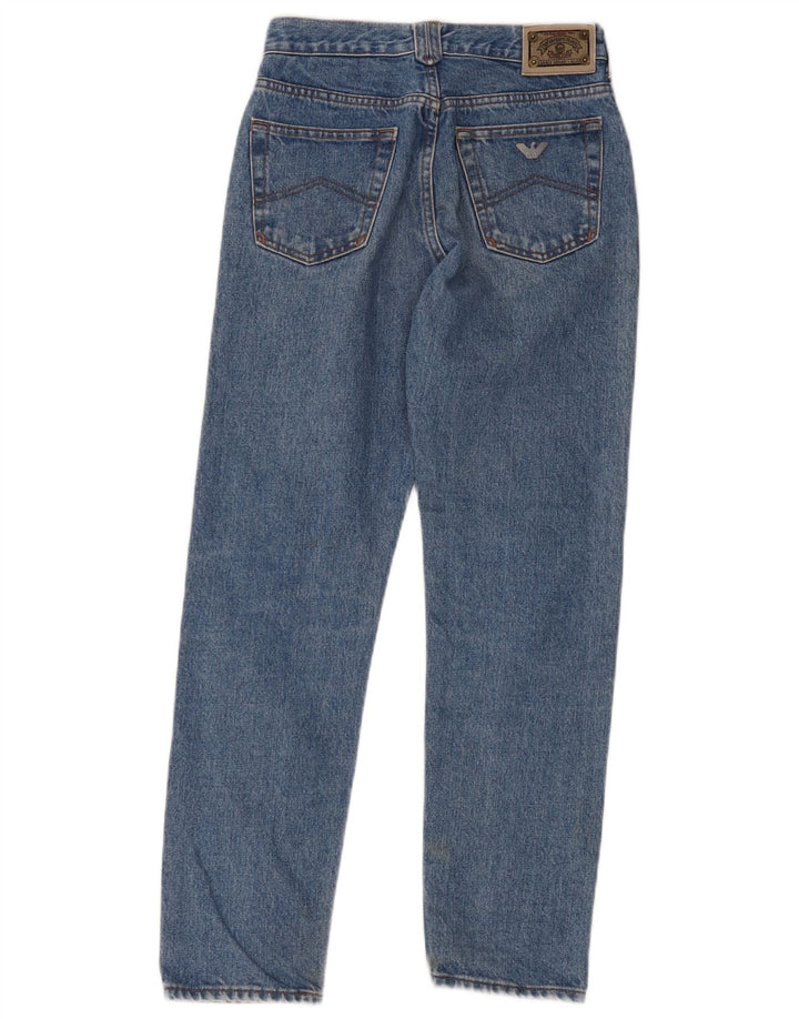 Armani Γυναικείο Crop Straight Jeans W28 L26 Blue Cotton