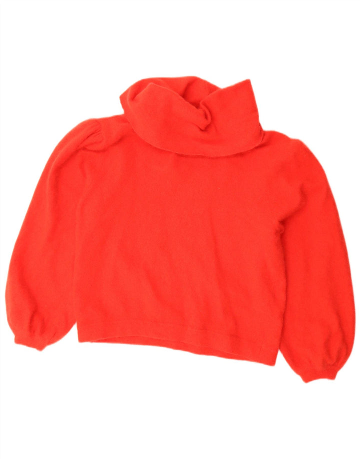 Vintage γυναικείο πουλόβερ με ρολό λαιμόκοψη IT 48 XL Κόκκινο