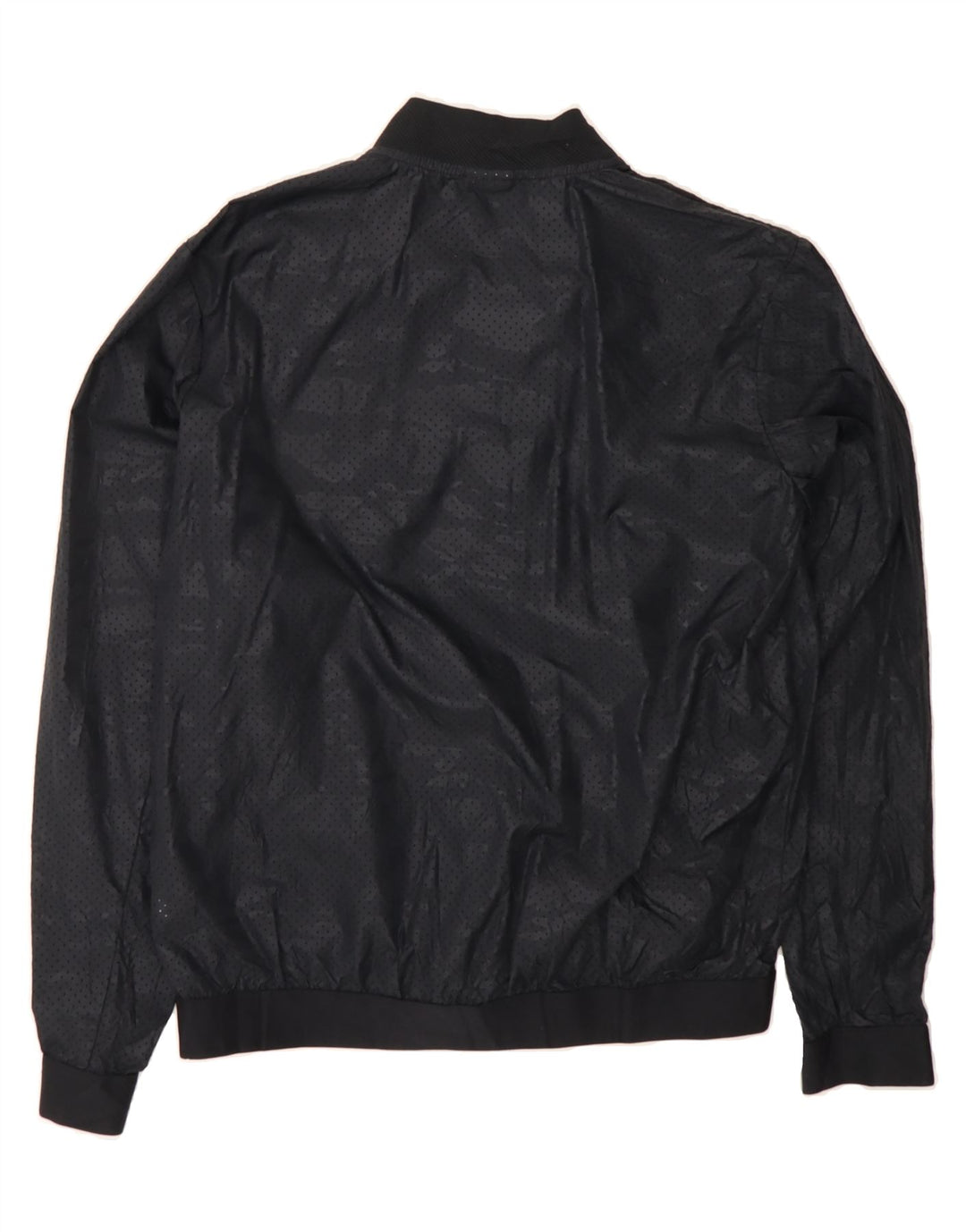 NIKE Womens Oversized Bomber Jacket UK 14 Medium Black Camouflage Nylon Vintage Nike and Second-Hand Nike from Messina Hembry 