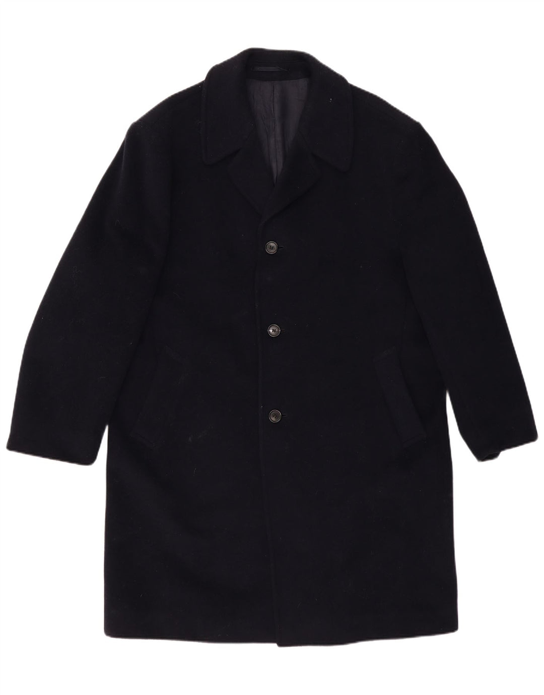 WELLINGTON Ανδρικό Πανωφόρι UK 42 XL Navy Blue Wool