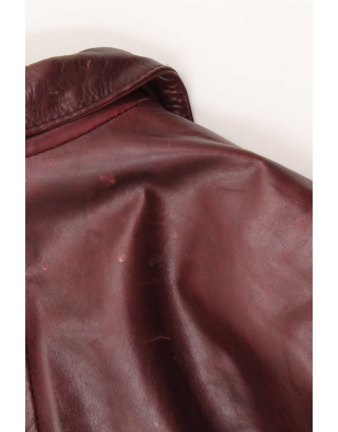Heeli Γυναικείο Δερμάτινο Παλτό UK 12 Medium Burgundy