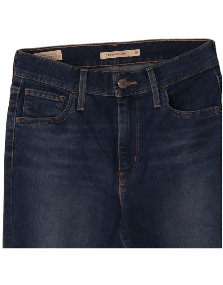 LEVI'S Γυναικείο 720 Skinny Jeans W26 L28 Μπλε Βαμβακερό
