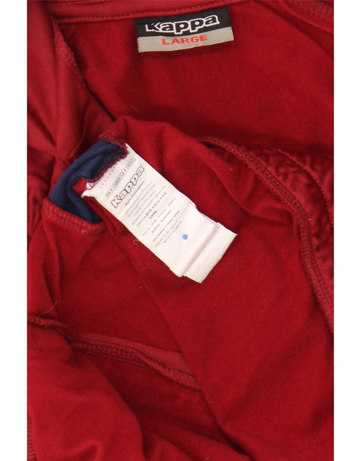 Ανδρική φόρμα γραφικής φόρμας Kappa Top Jacket Large Burgundy Colourblock