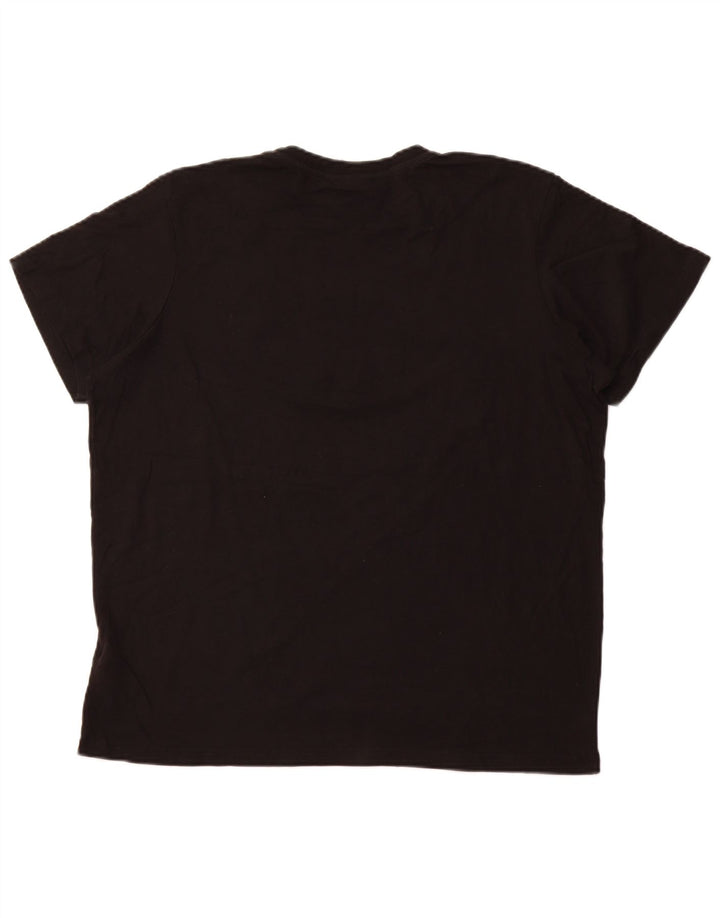 Γυναικείο γραφικό μπλουζάκι ADIDAS Top UK 18 XL Μαύρο βαμβακερό