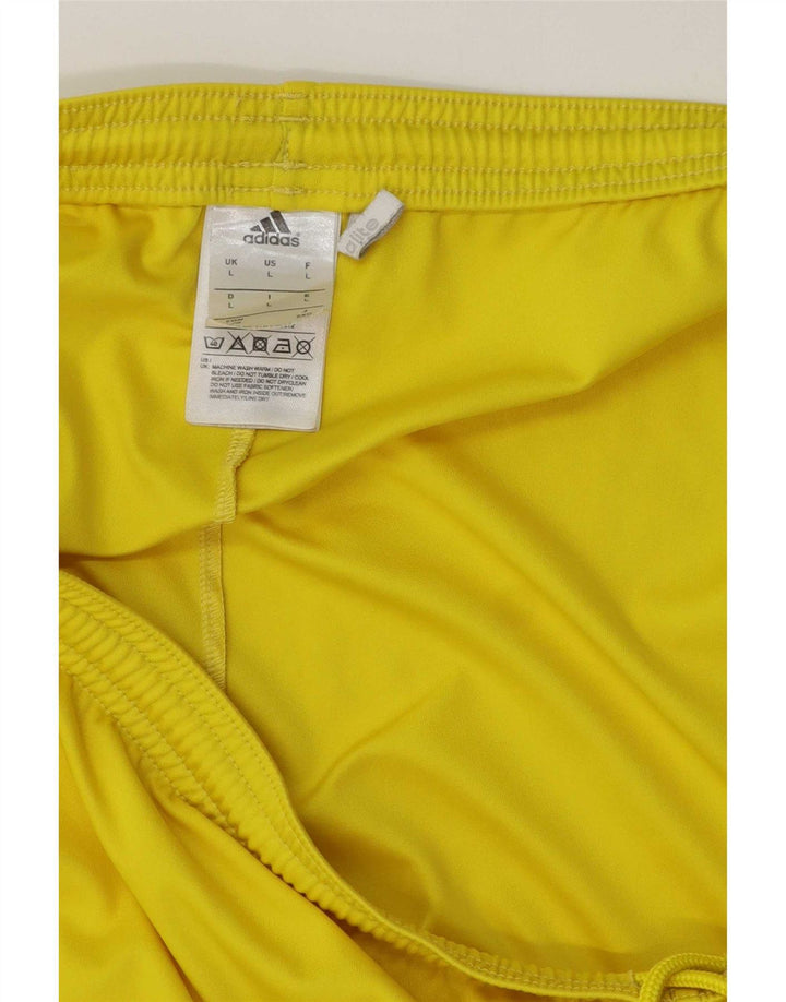 Ανδρικό σορτς Adidas Climalite με μεγάλο κίτρινο πολυεστέρα