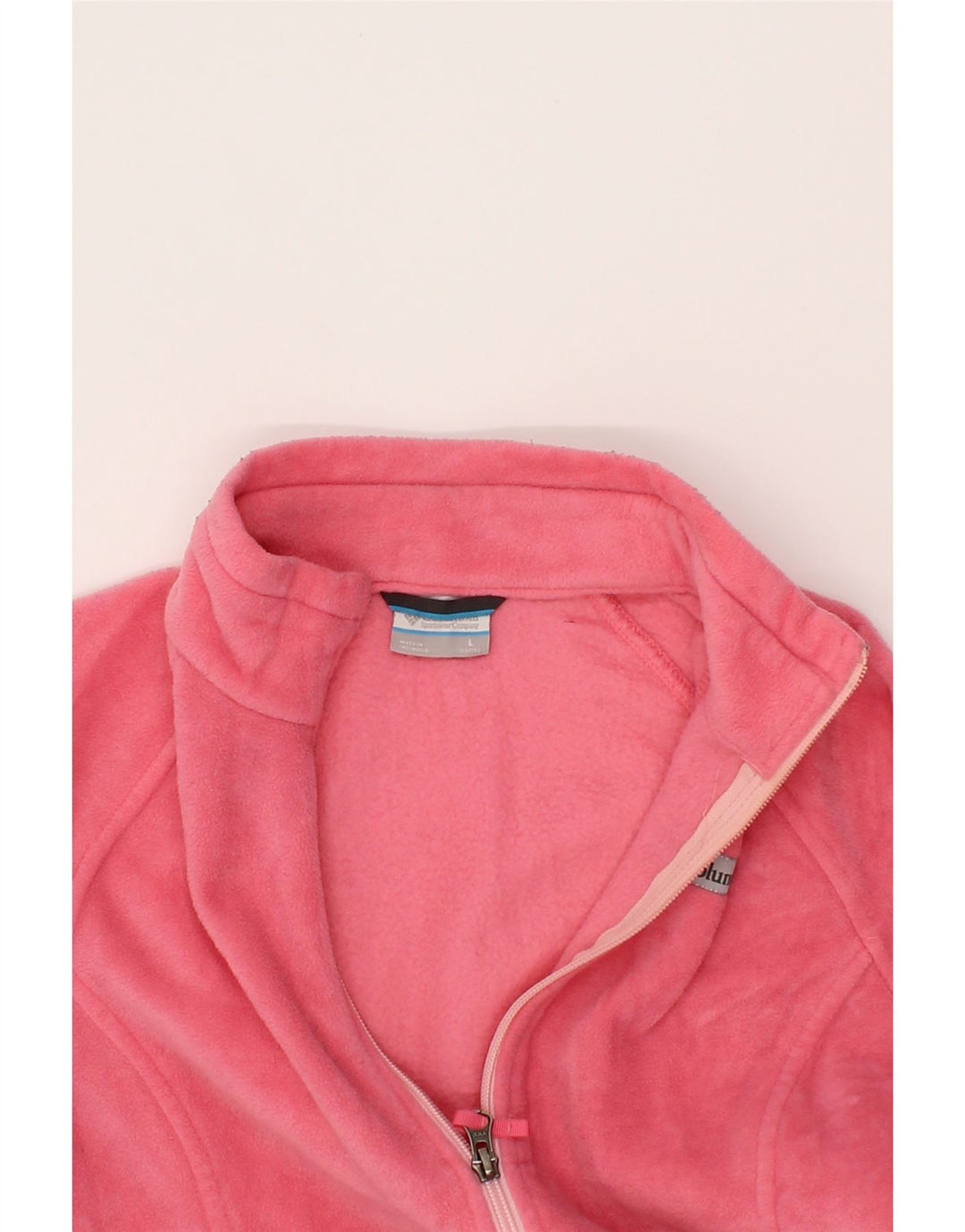 COLUMBIA Womens Fleece Jacket UK 14/16 Large Pink Polyester Vintage Columbia and Second-Hand Columbia from Messina Hembry 