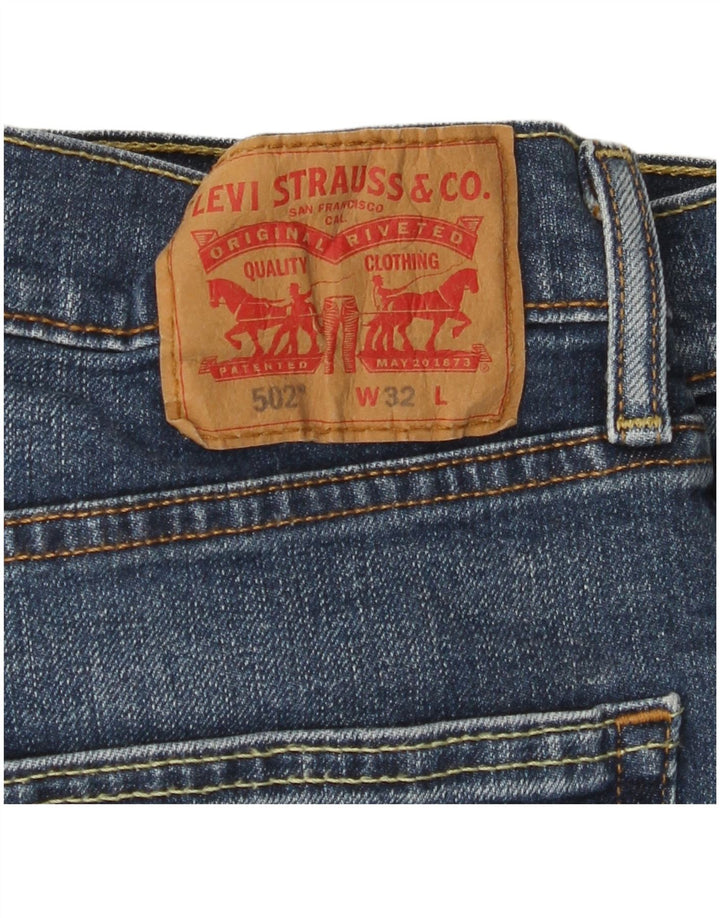 LEVI'S Ανδρικό τζιν σορτς 502 W32 μεσαίο μπλε βαμβακερό