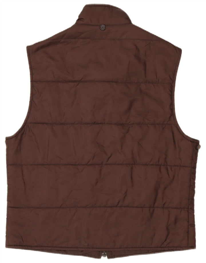Fay Mens Padded Gilet UK 38 Medium Brown