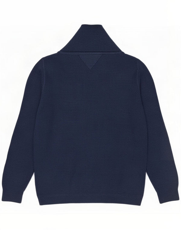 Tommy Hilfiger Ανδρικό πουλόβερ με σάλι λαιμόκοψη XL Navy Blue Cotton