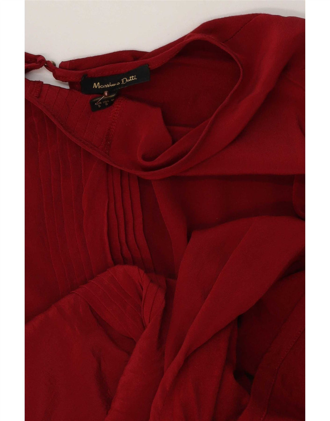 Massimo Dutti Γυναικεία Loose Fit Μπλούζα Top UK 10 Small Red