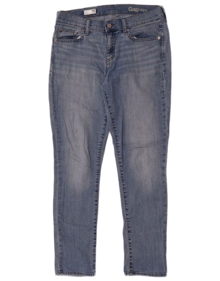 Gap Womens Girlfriend Slim Jeans W26 L29 Μπλε βαμβακερό