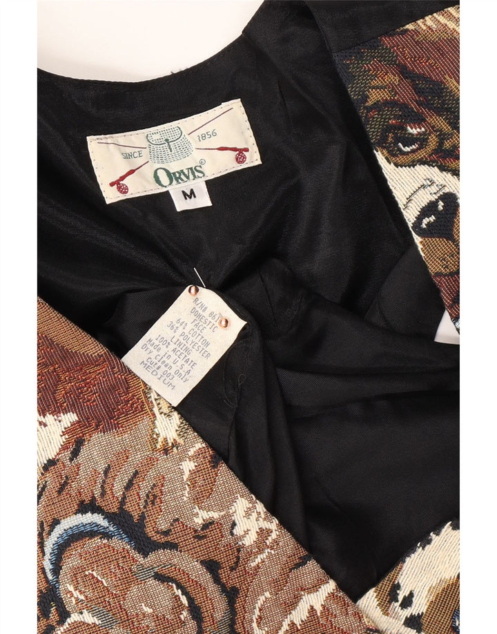 Γυναικείο γιλέκο ORVIS UK 14 μεσαίο πολύχρωμο ζωικό βαμβάκι