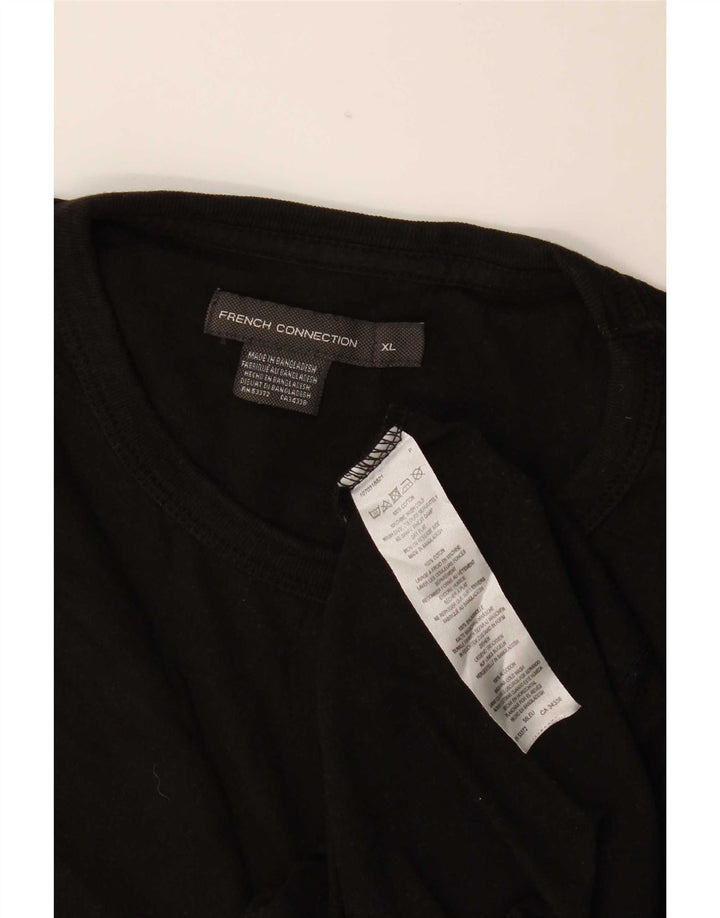 Ανδρικό T-Shirt French Connection Top XL Μαύρο βαμβακερό