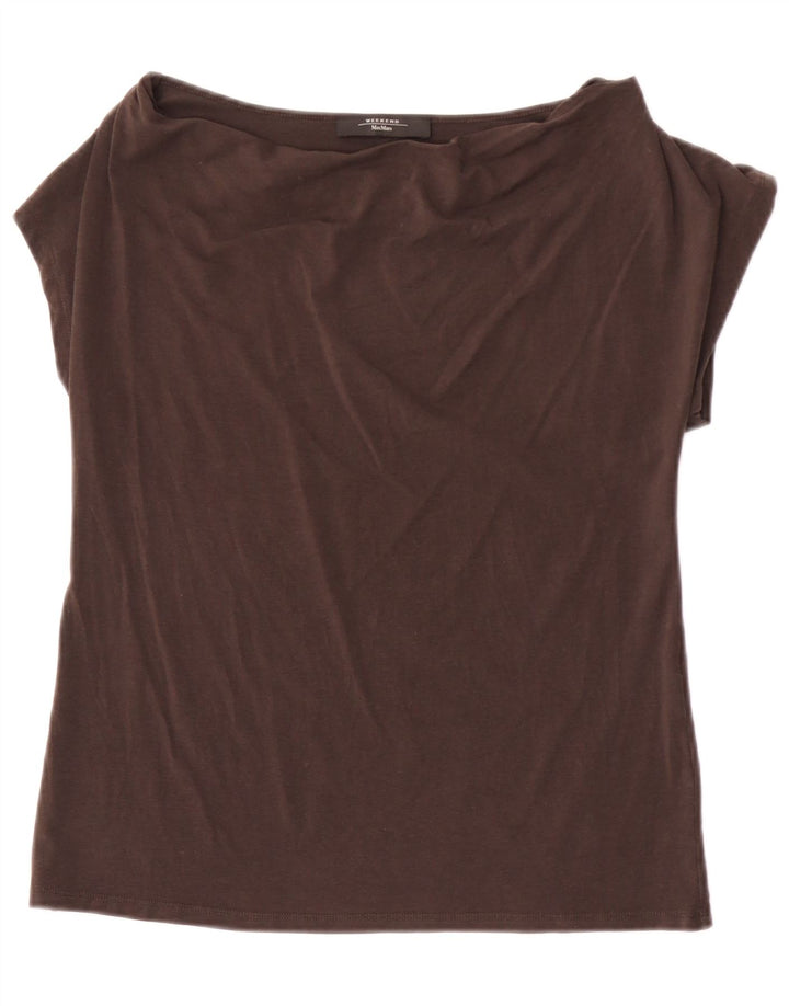 MAX MARA Γυναικεία Μπλούζα Weekend Top UK 12 Μεσαίου καφέ