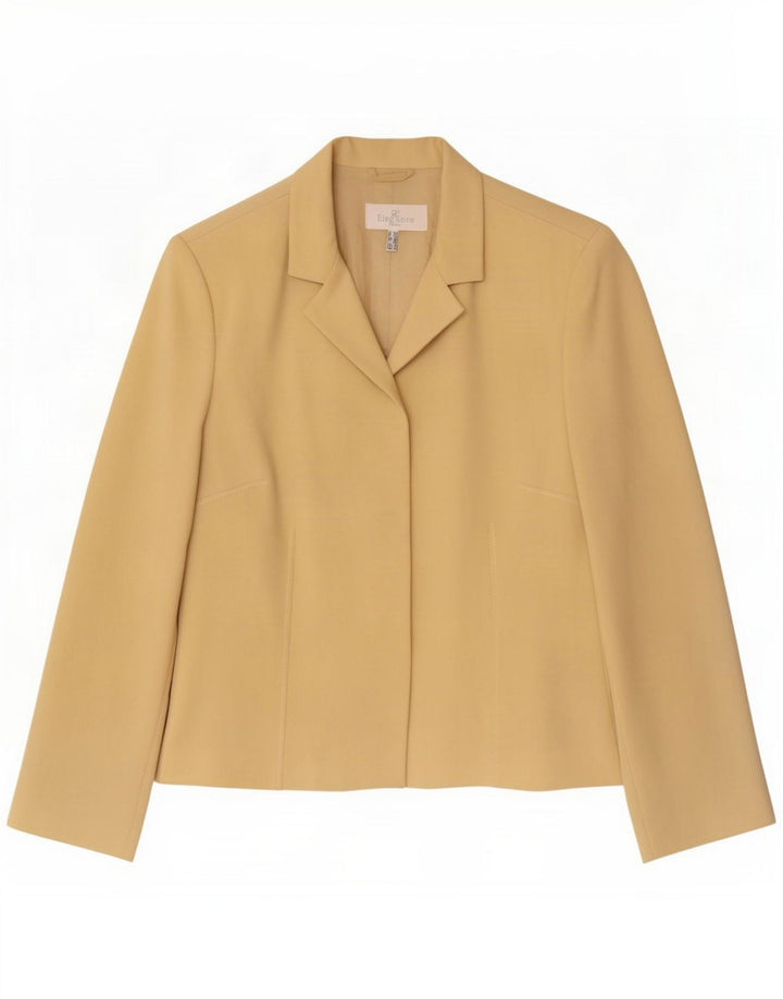 Elegance Womens Blazer Jacket UK 16 Large Beige